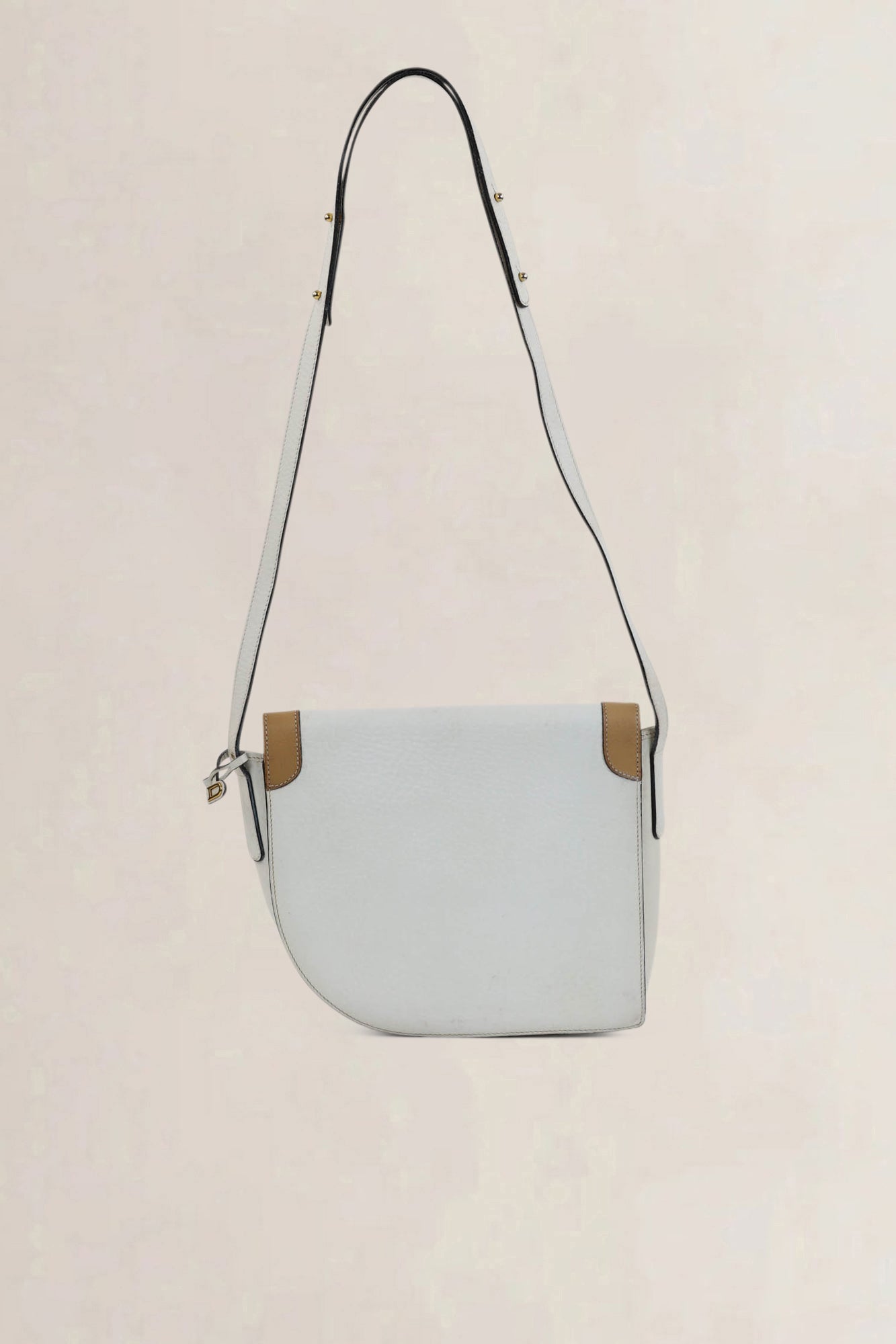 White/Brown Bravo Crossbody Bag