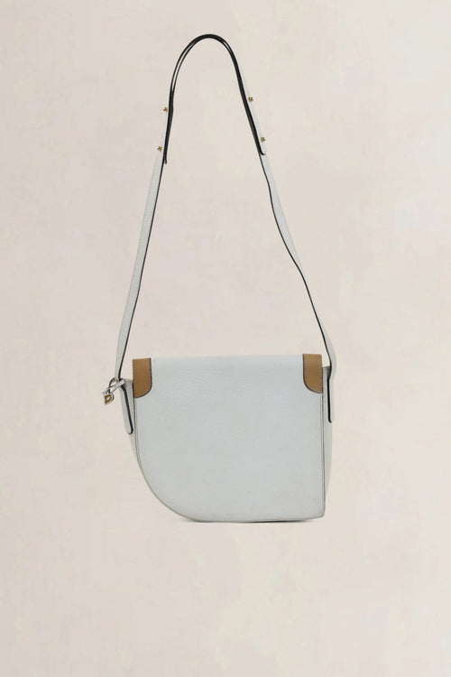 White/Brown Bravo Crossbody Bag