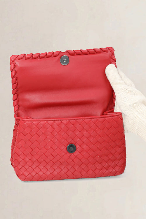 Bottega Veneta Red Olimpia Crossbody Bag