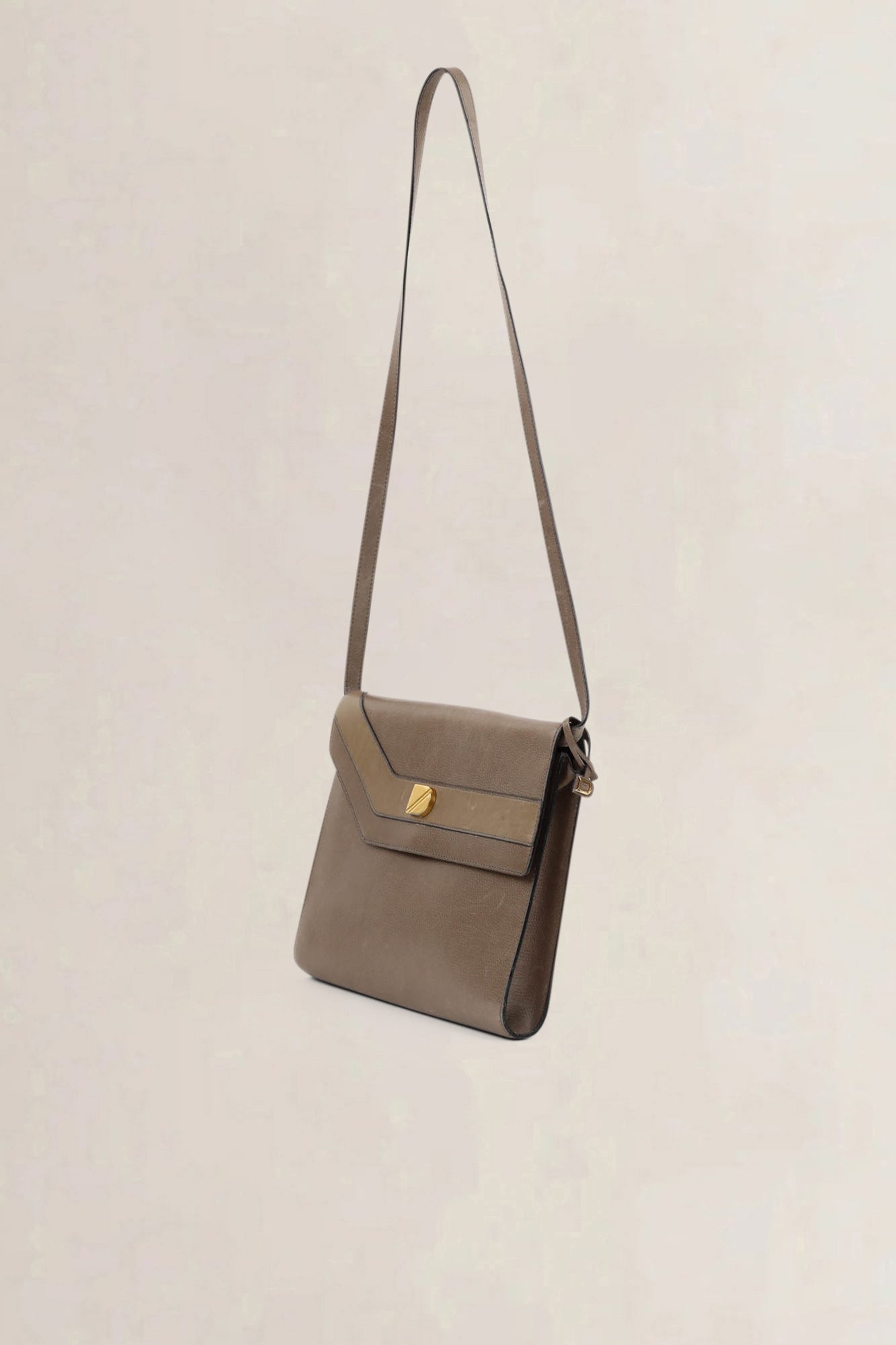 Brown Leather Crossbody Bag