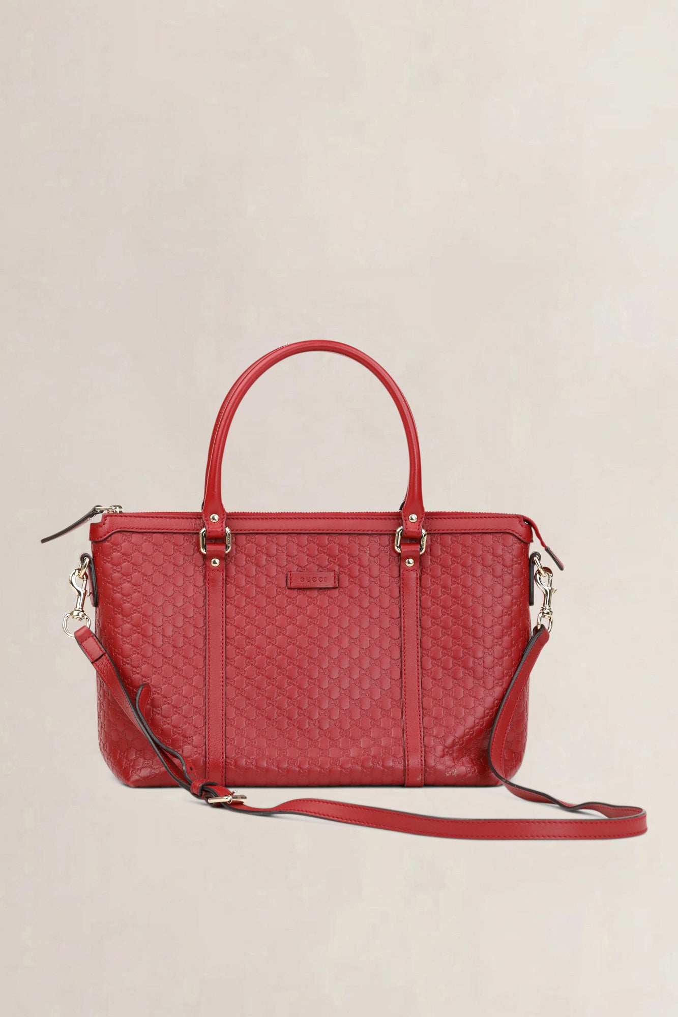 Gucci Red Guccissima Leather Crossbody Bag