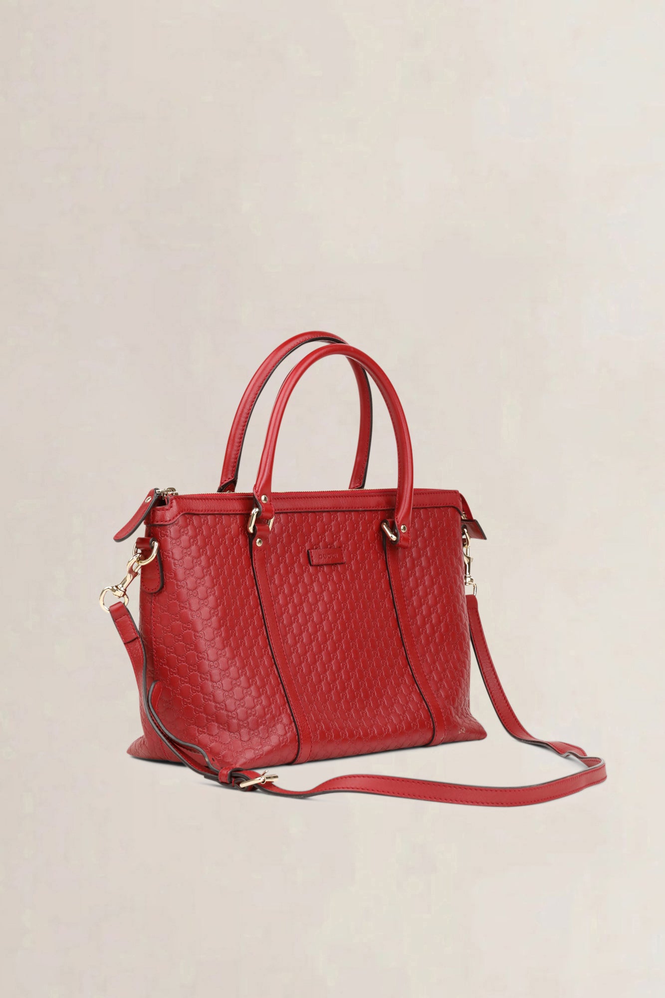 Gucci Red Guccissima Leather Crossbody Bag