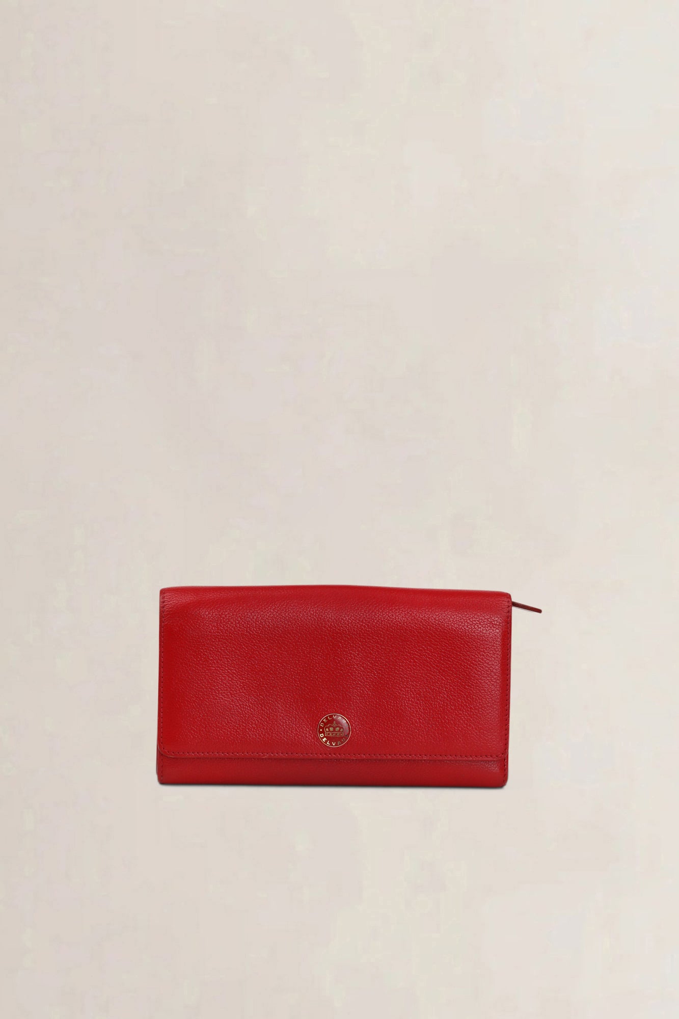 Delvaux Red Leather Wallet