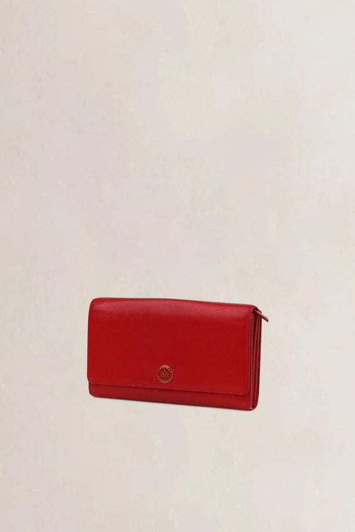 Delvaux Red Leather Wallet