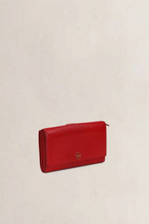 Delvaux Red Leather Wallet