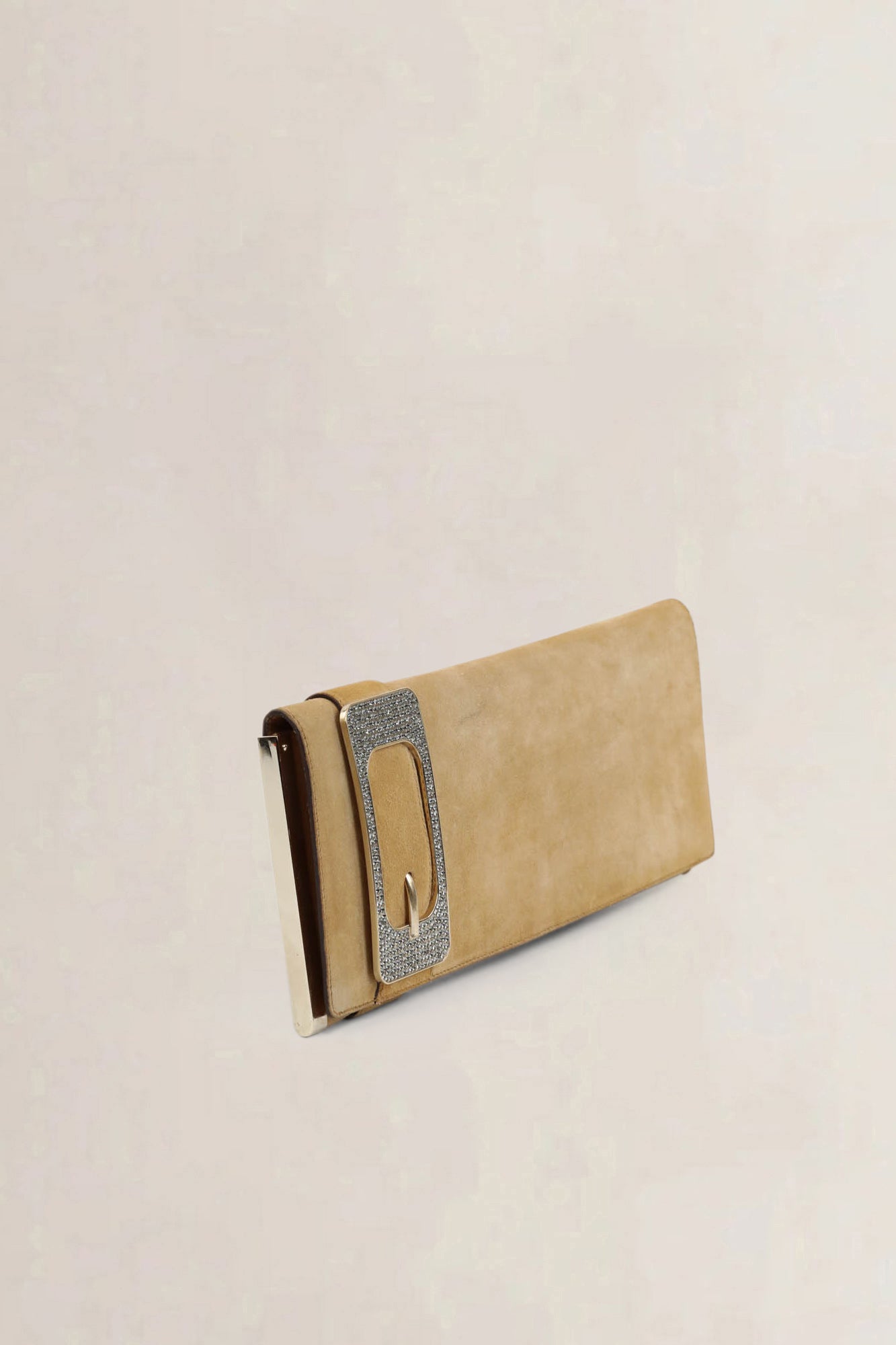 Brown Romy Suède Clutch