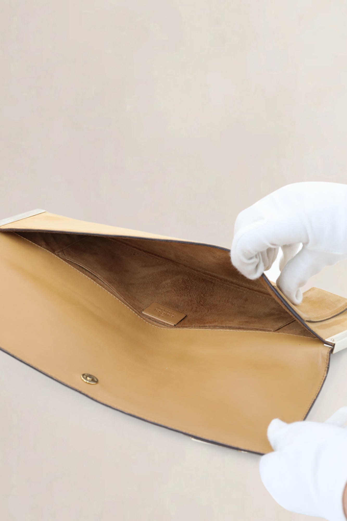 Brown Romy Suède Clutch