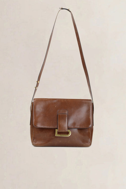 Delvaux Brown Poirier Crossbody Bag