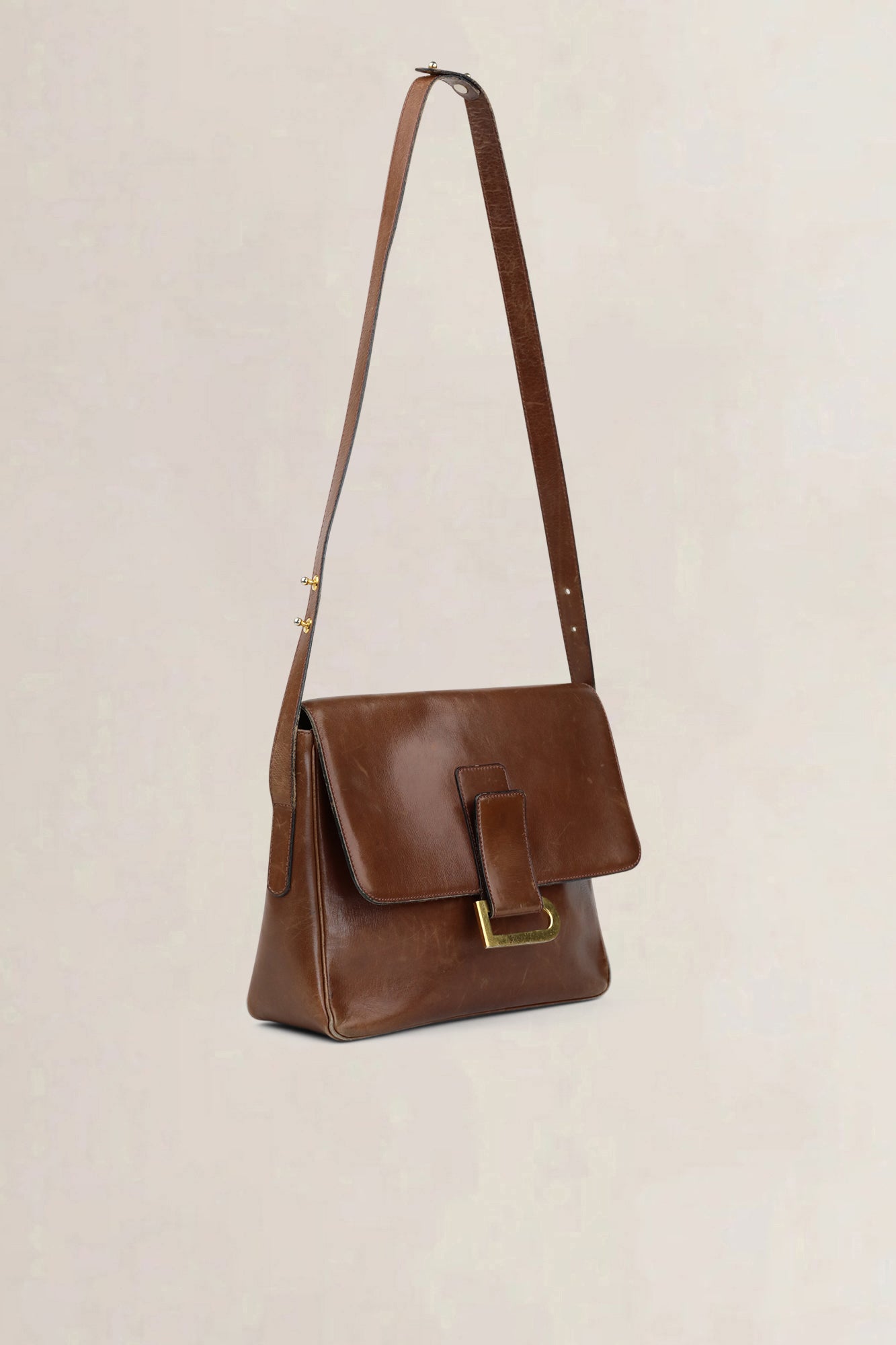 Delvaux Brown Poirier Crossbody Bag