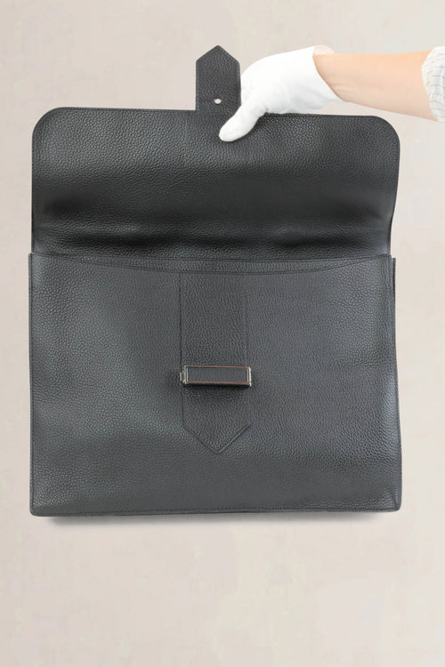 Delvaux Black Cartables Presse Briefcase