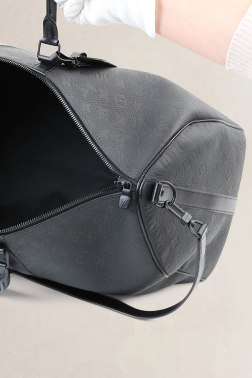 Black Taigarama Keepall Bandoulière 50 Travel Bag
