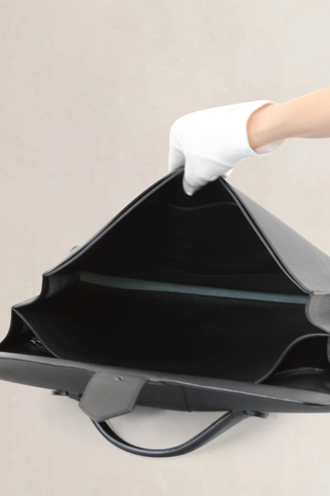 Delvaux Black Cartables Presse Briefcase