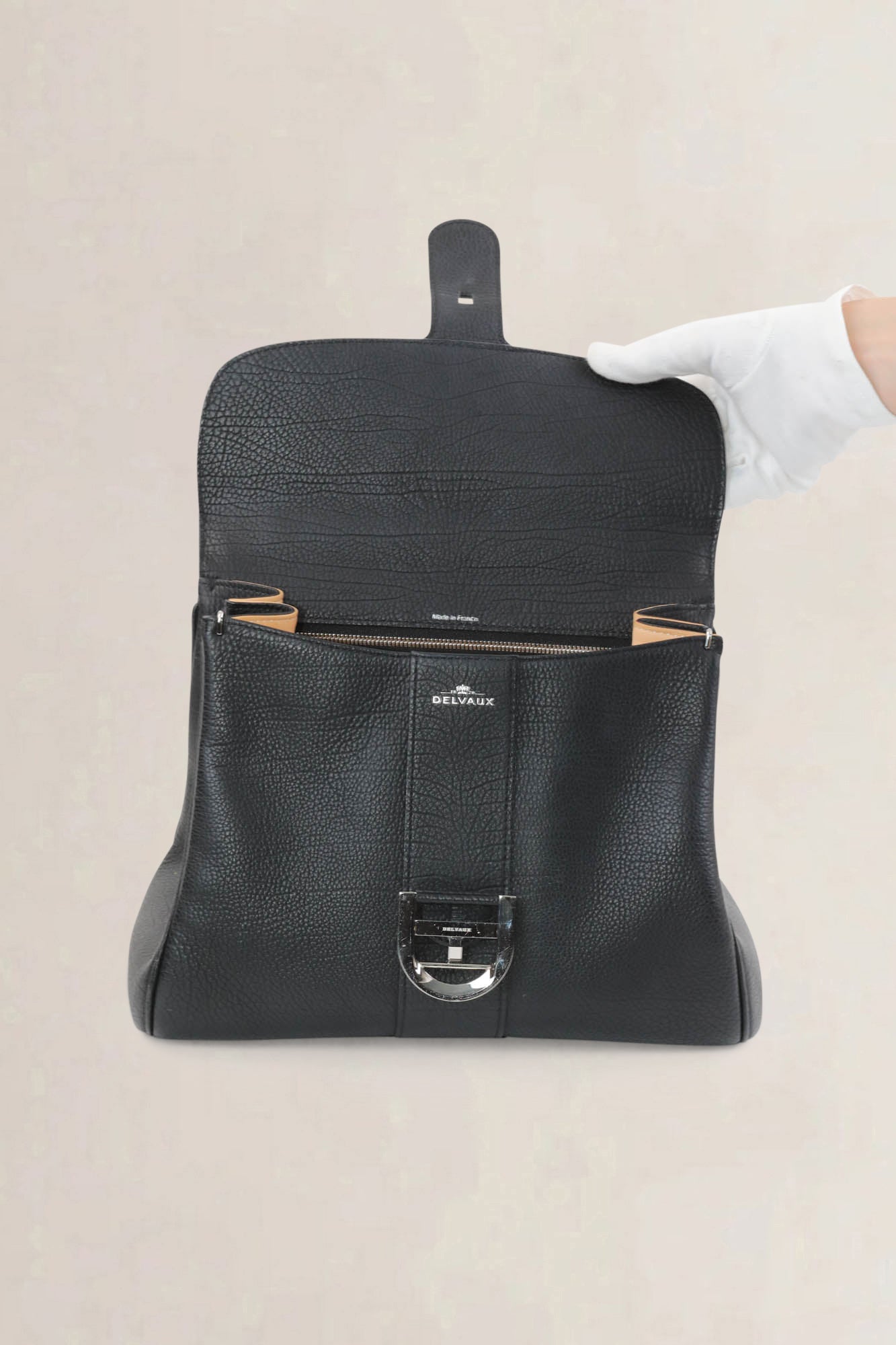 Delvaux Brillant Black MM Fly Crossbody Bag