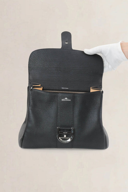 Delvaux Brillant Black MM Fly Crossbody Bag