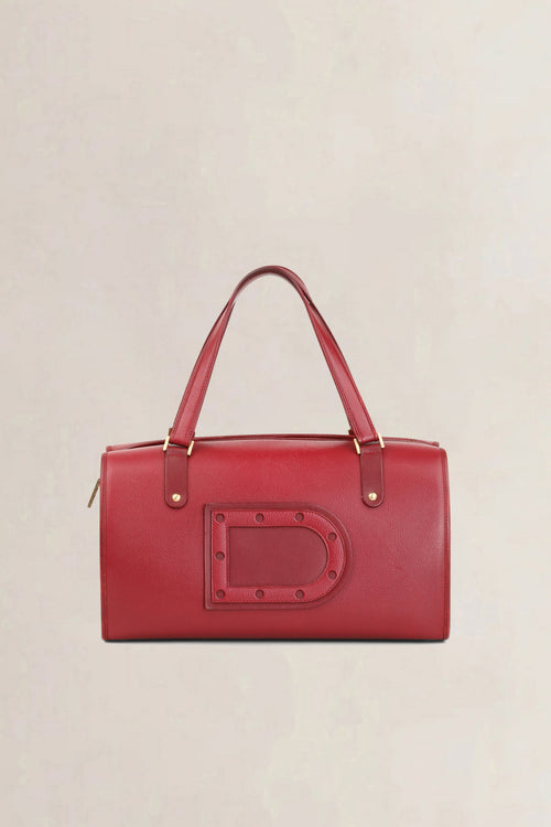 Delvaux Rosso Astrid GM Top Handle Bag