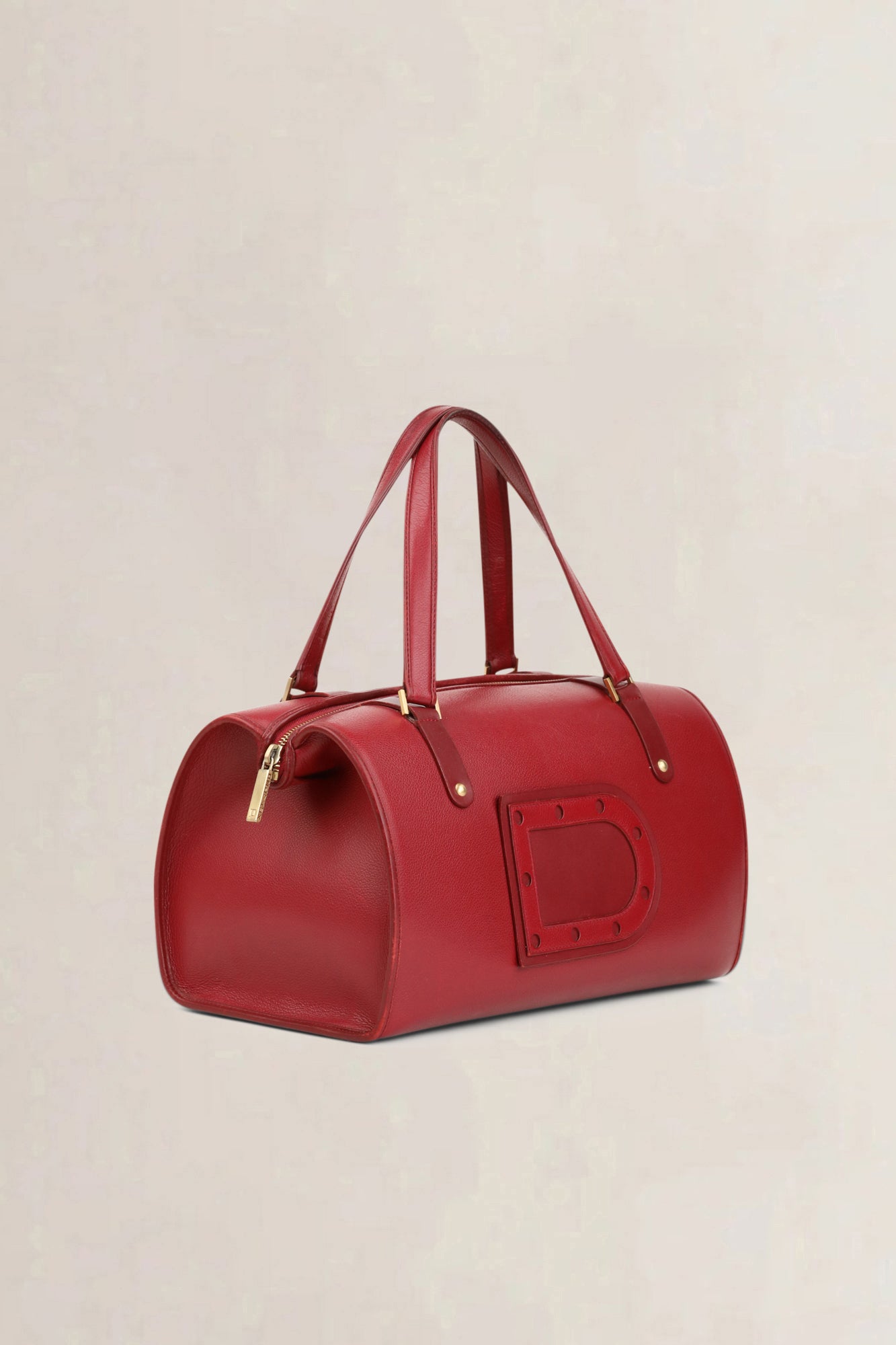 Delvaux Rosso Astrid GM Top Handle Bag