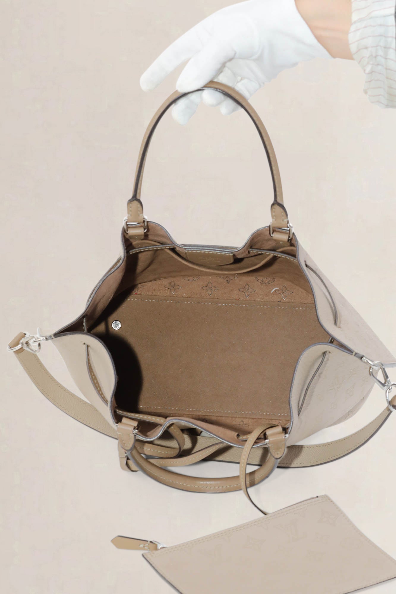 Louis Vuitton Brown Girolata Mahina Shoulder Bag