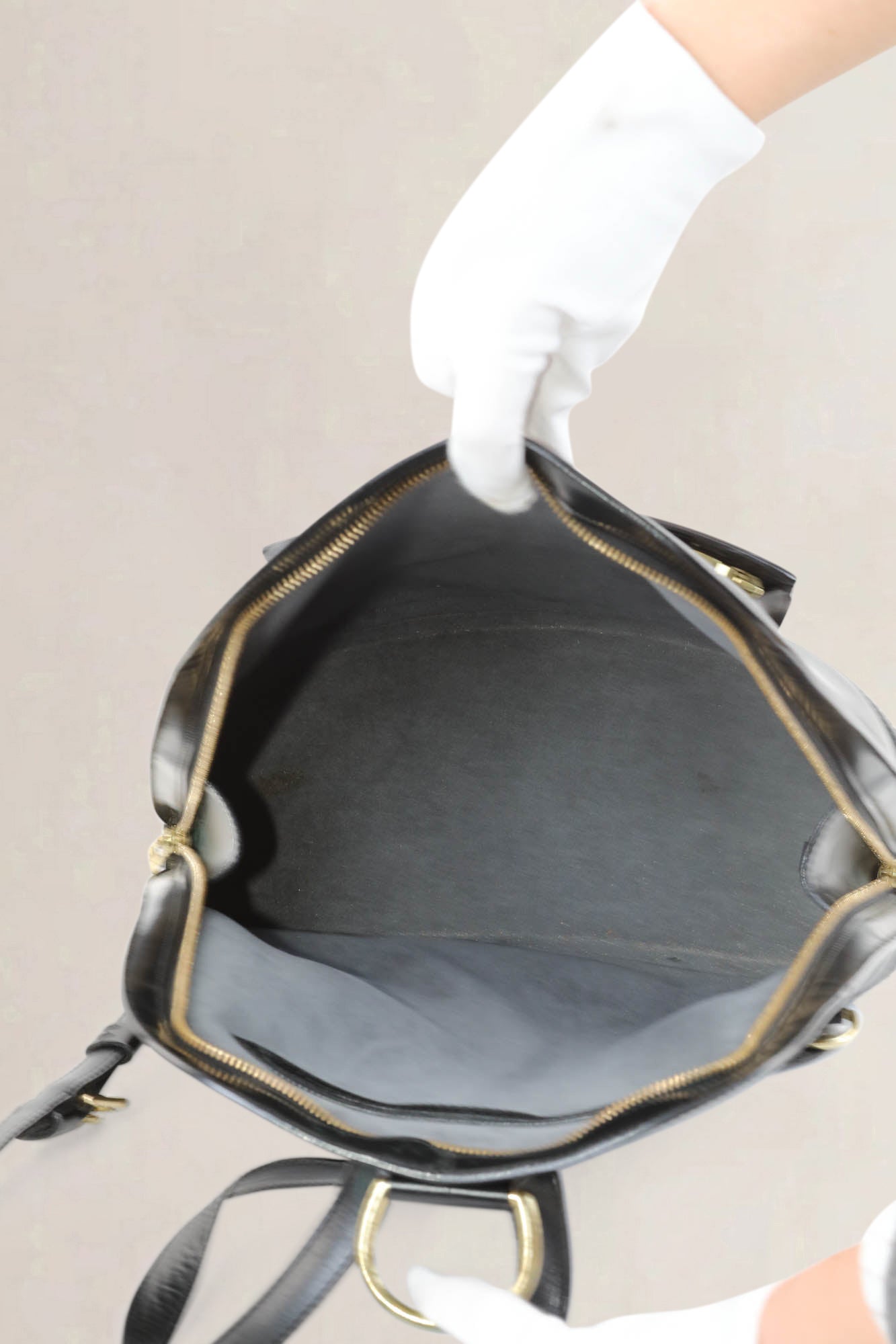 Louis Vuitton Black Epi Leather Gobelins Backpack