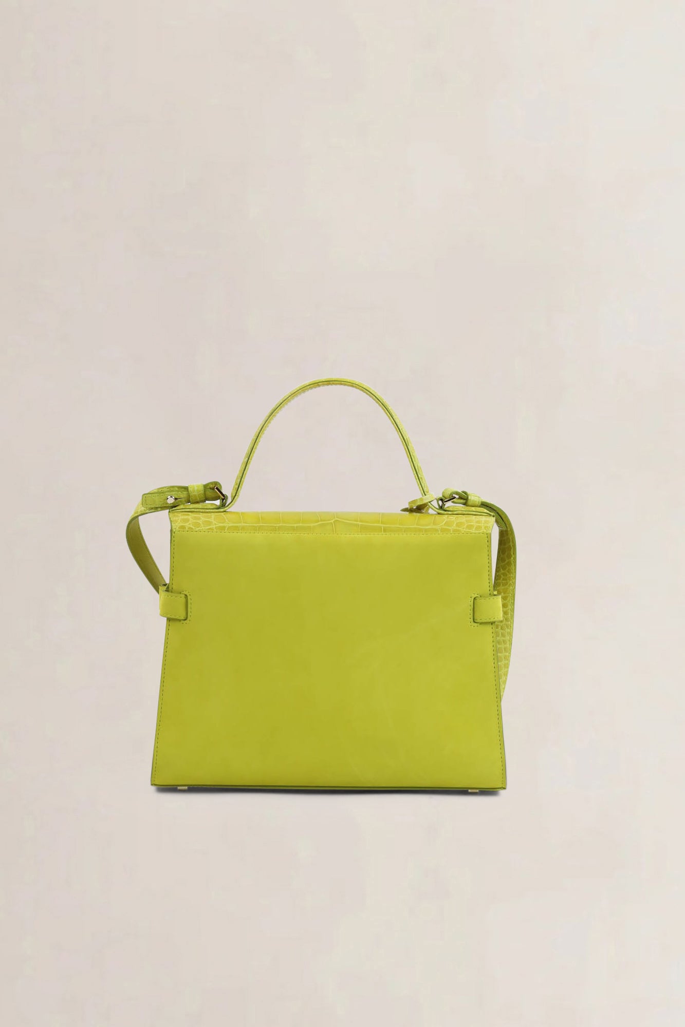 Delvaux Absinthe Limited Edition Tempête Croco/Suède Crossbody Bag