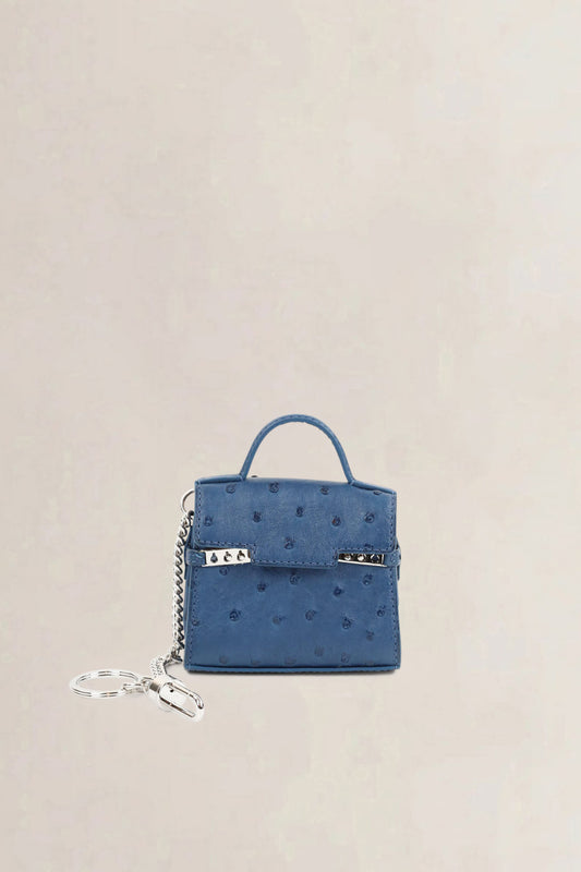Tempête Blue Ostrich Charm