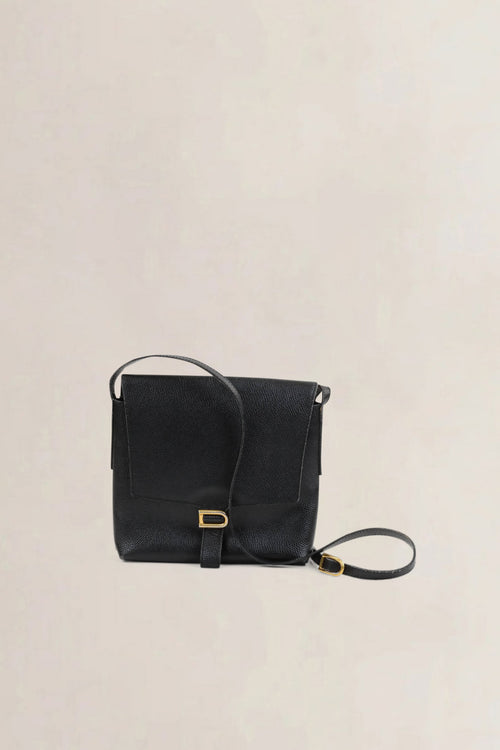 Delvaux Black Leather Crossbody Bag