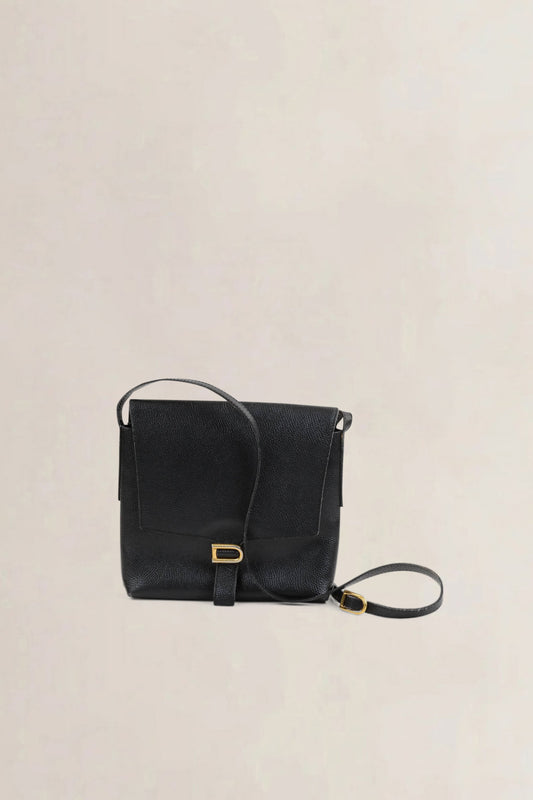 Delvaux Black Leather Crossbody Bag
