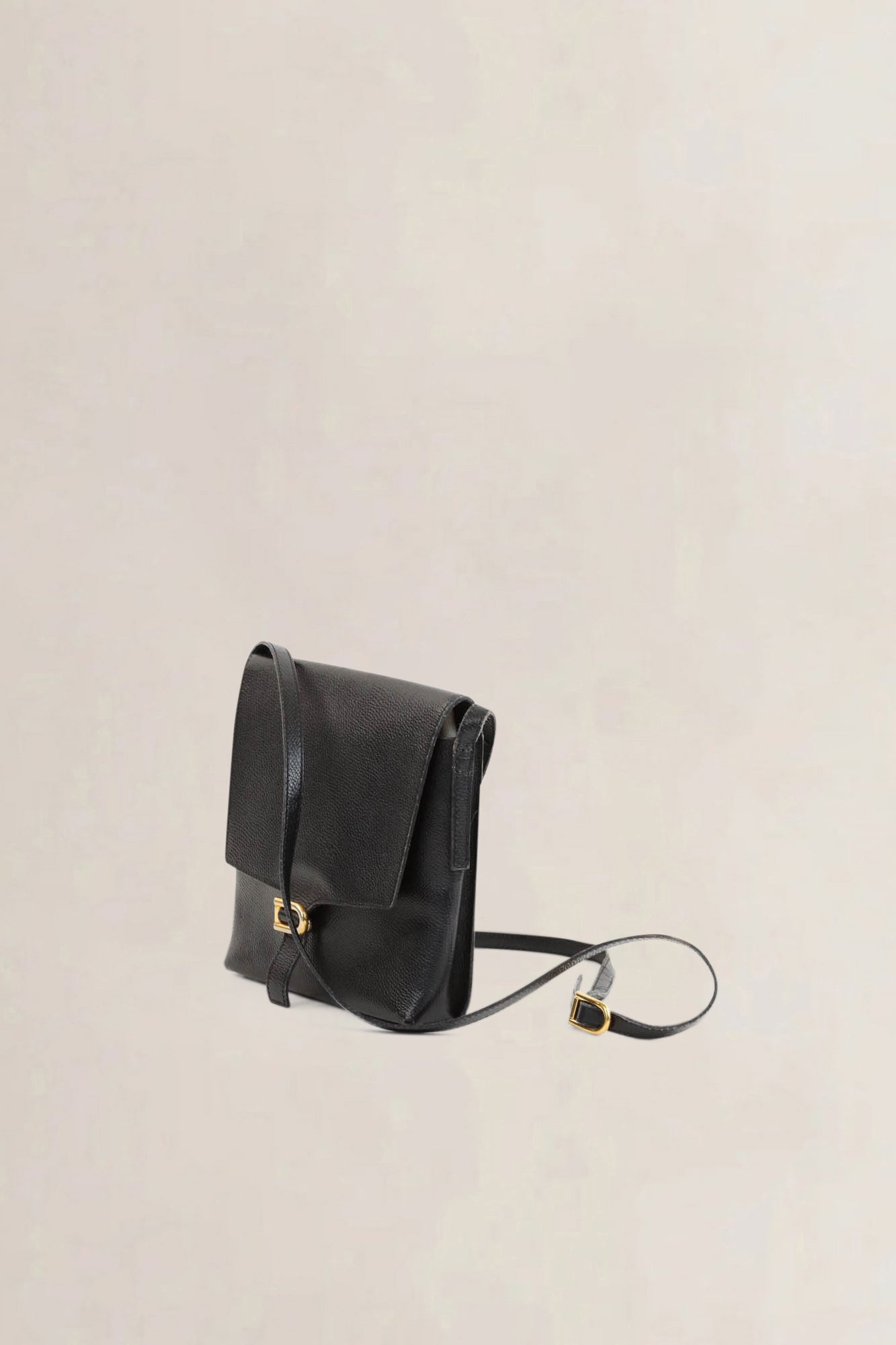 Delvaux Black Leather Crossbody Bag