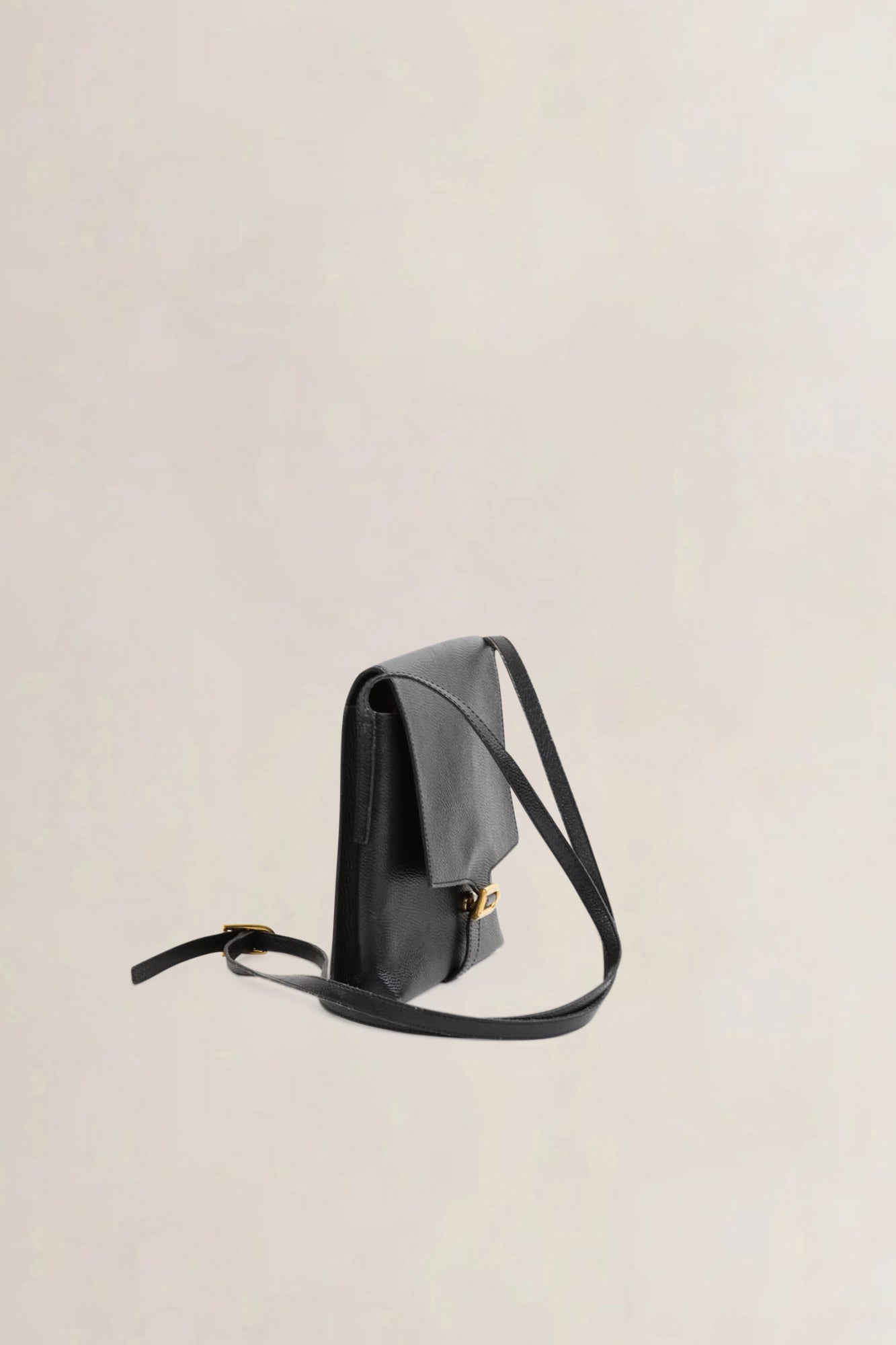 Delvaux Black Leather Crossbody Bag