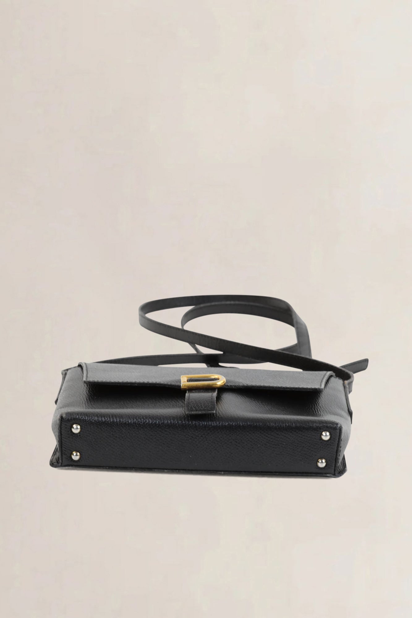 Delvaux Black Leather Crossbody Bag