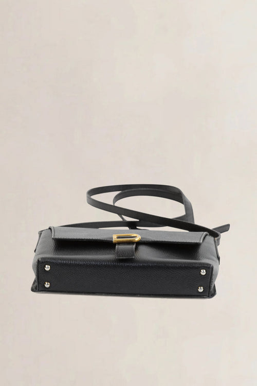 Delvaux Black Leather Crossbody Bag