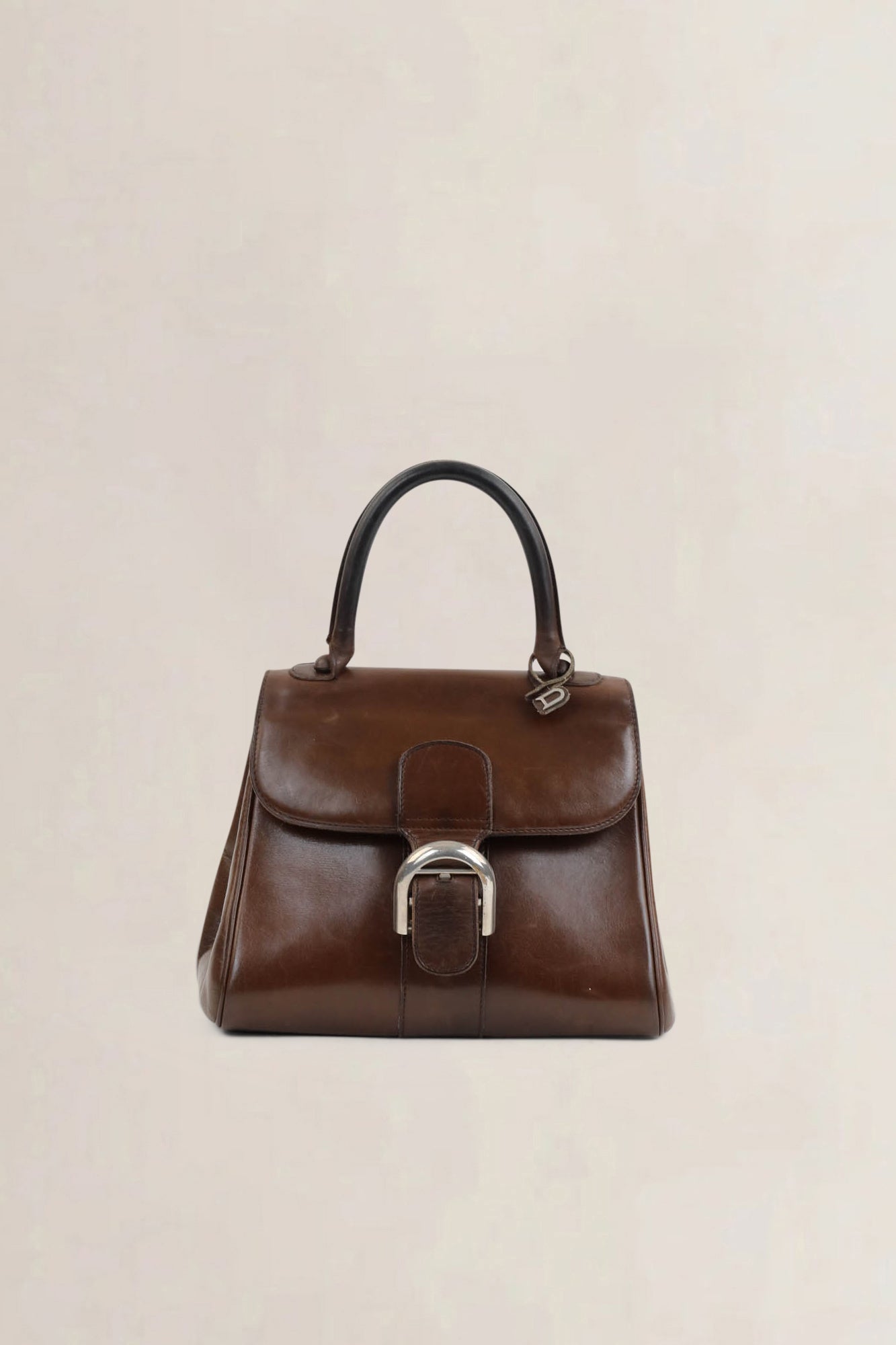 Delvaux Brillant Brown Vintage Top Handle Bag