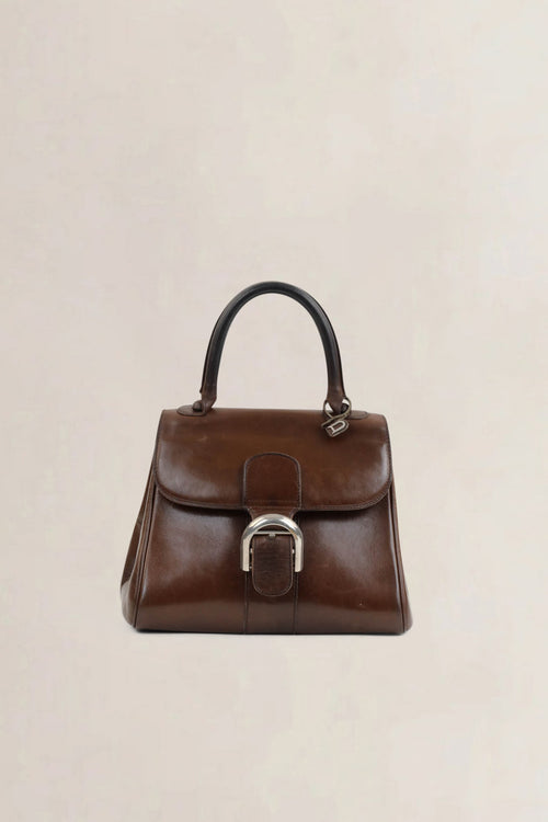 Delvaux Brillant Brown Vintage Top Handle Bag