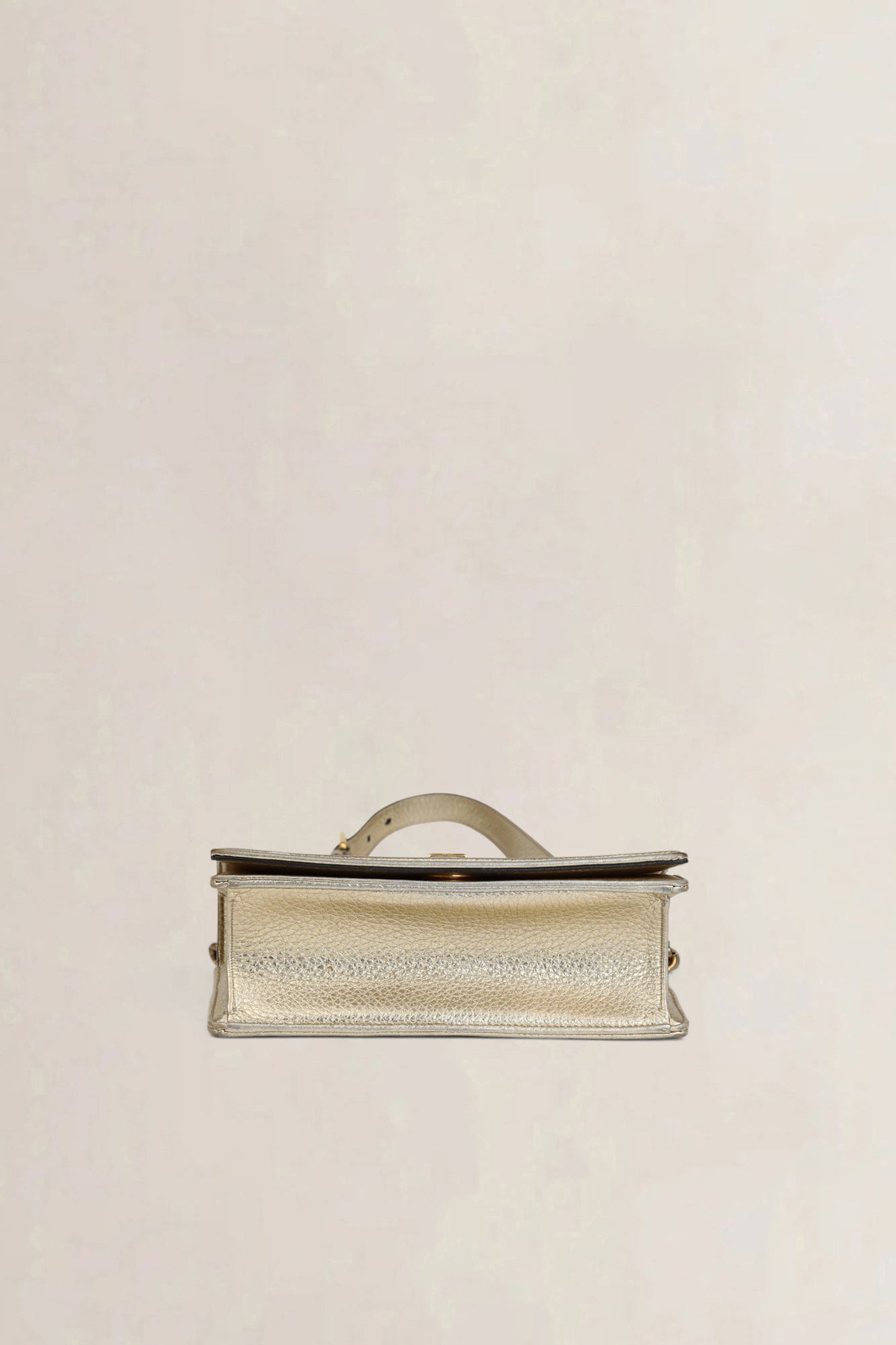 Christian Dior Metallic Gold Cannage Diorama Crossbody Bag