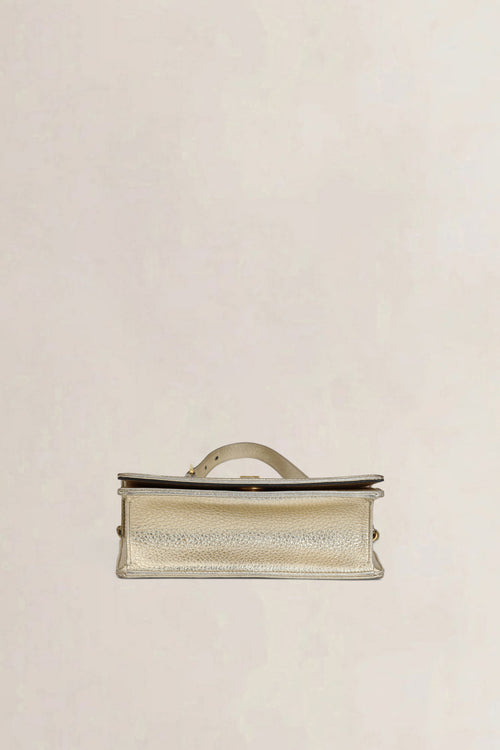 Christian Dior Metallic Gold Cannage Diorama Crossbody Bag