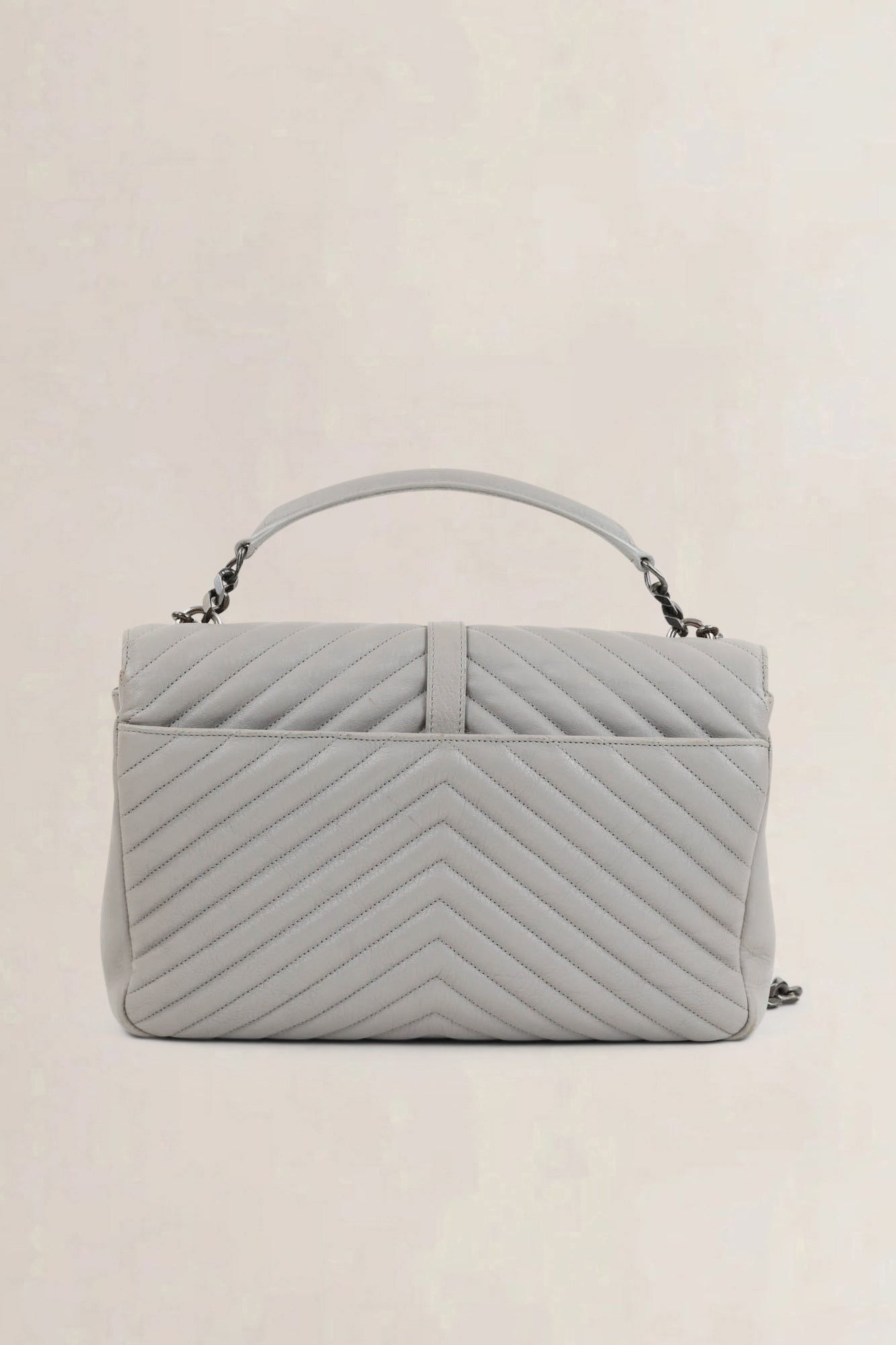 Grey College Large Shoulder Bag