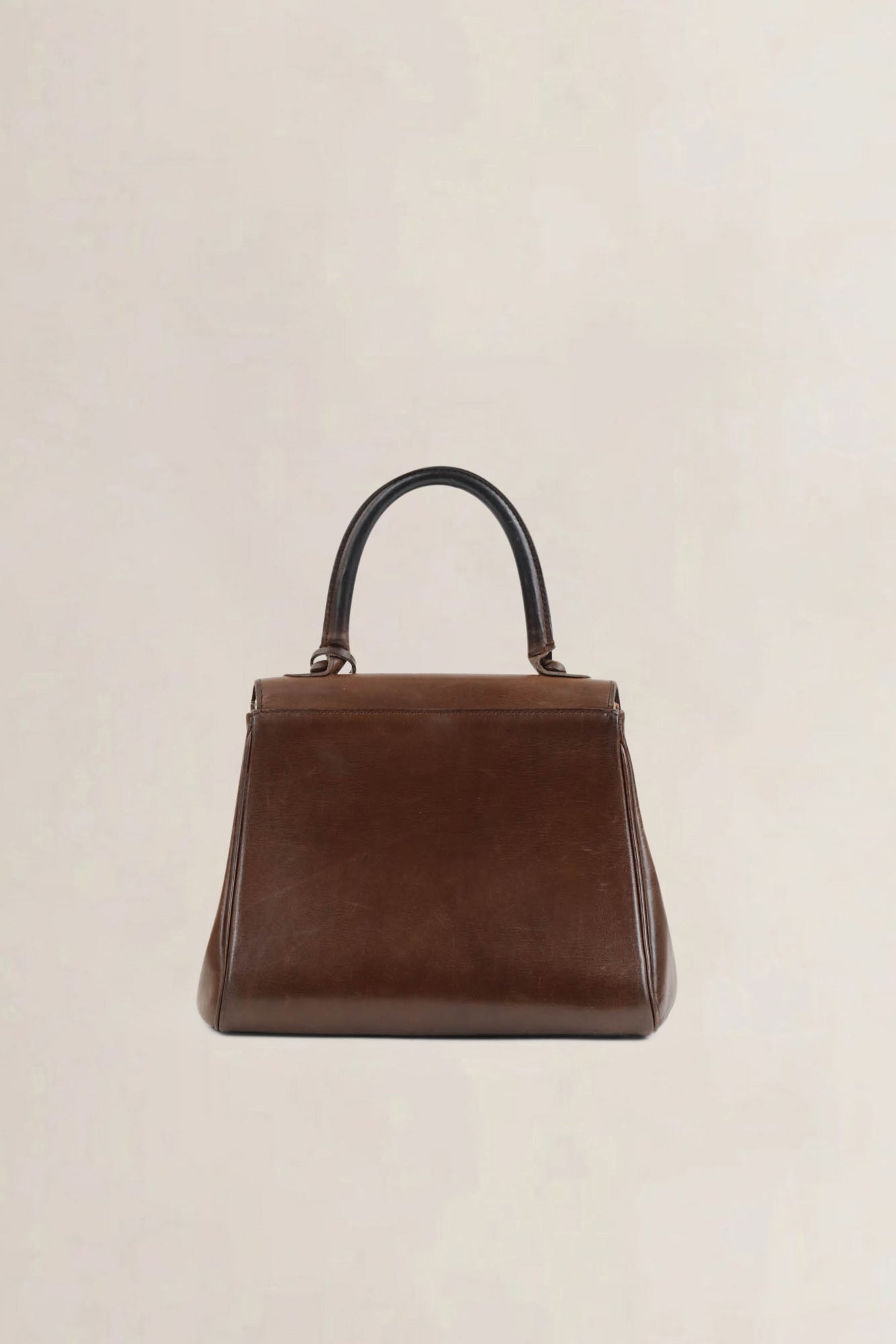 Delvaux Brillant Brown Vintage Top Handle Bag