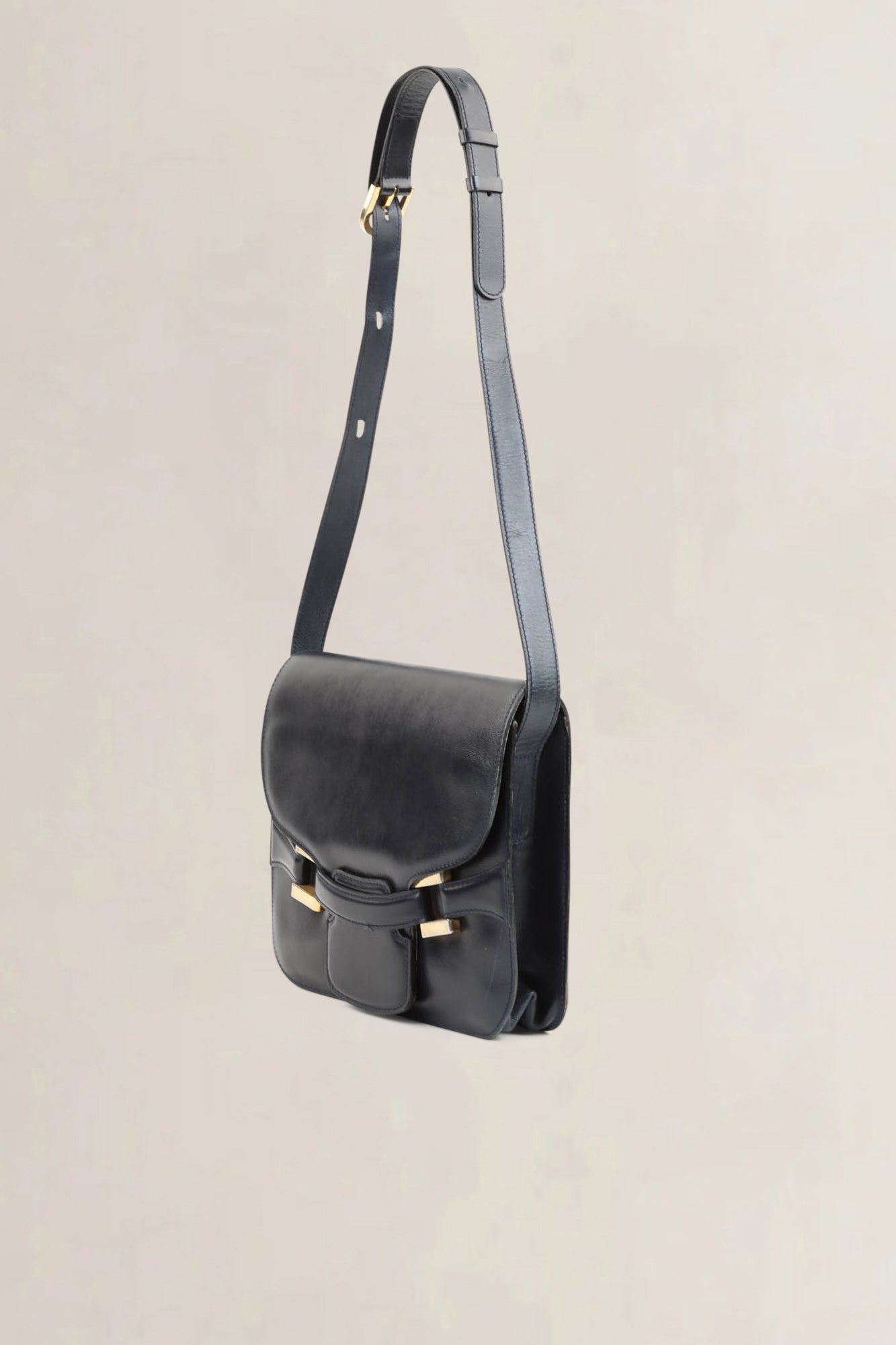 Delvaux Blue Musique Crossbody Bag