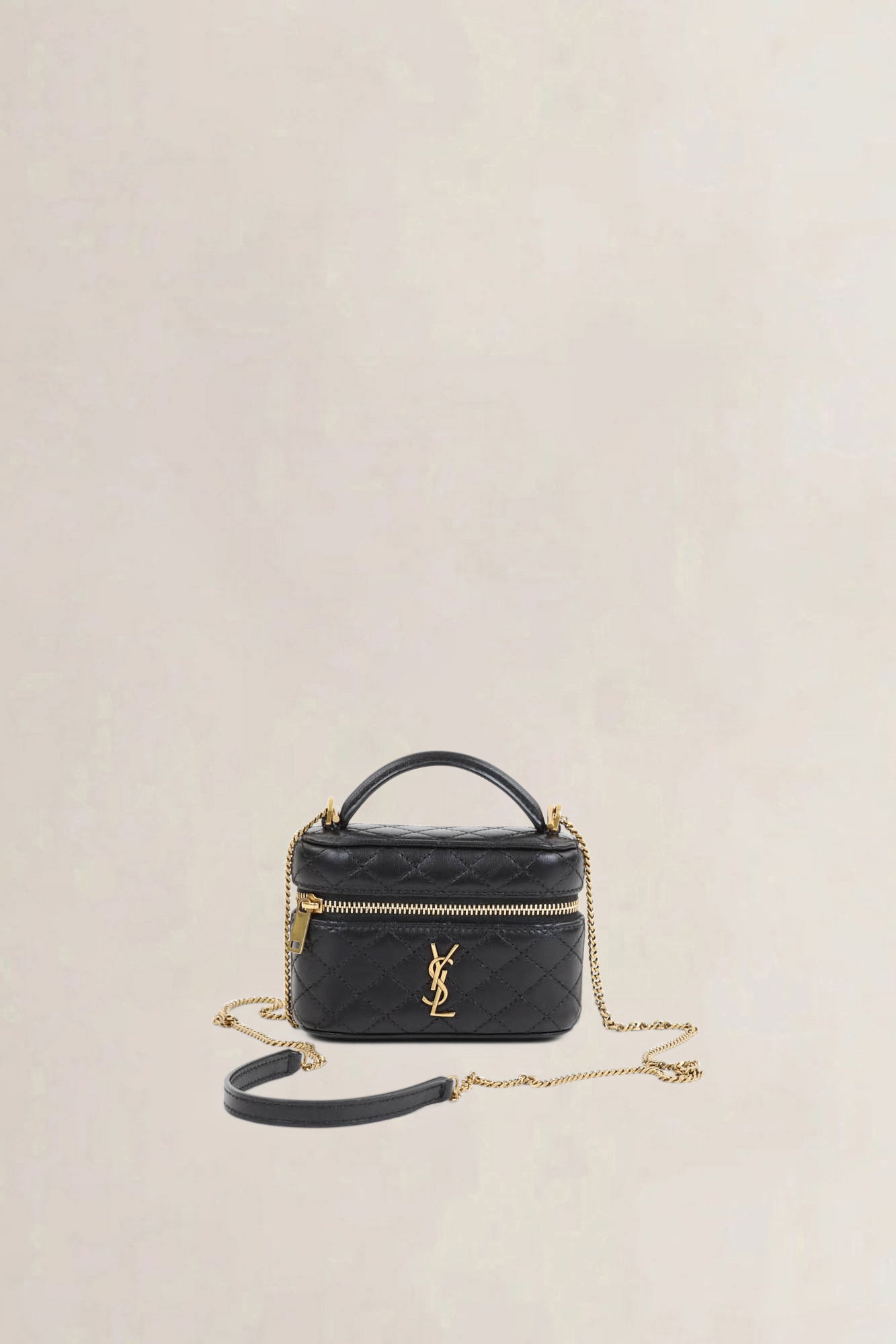 Black Gaby  Micro Vanity Crossbody Bag