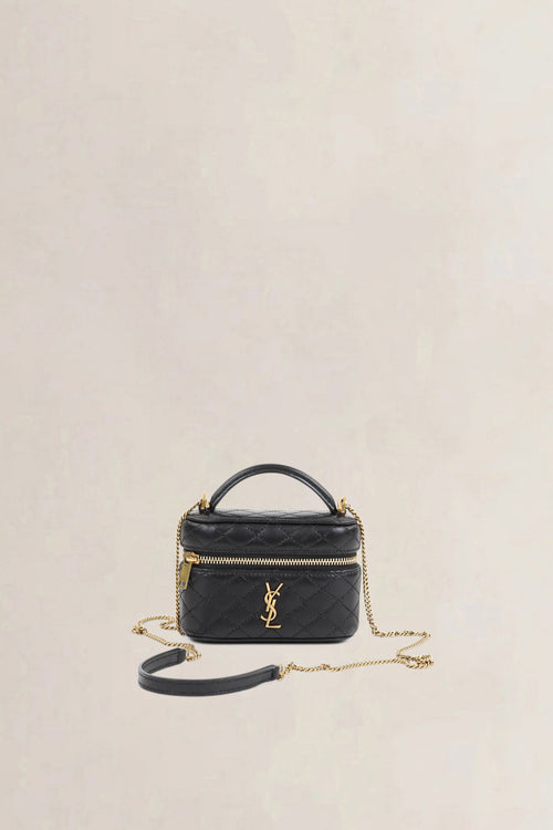 Black Gaby  Micro Vanity Crossbody Bag