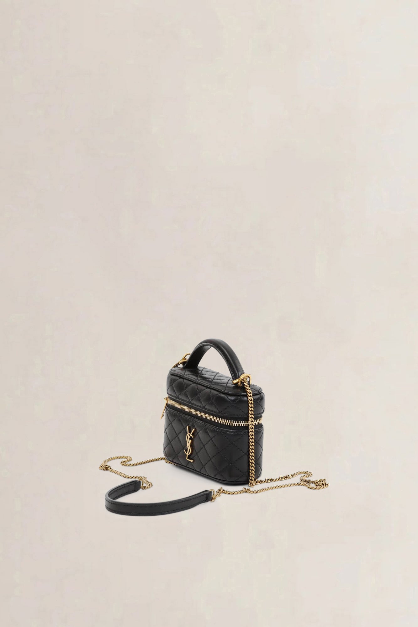 Black Gaby  Micro Vanity Crossbody Bag