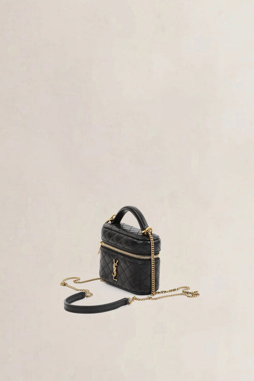 Black Gaby  Micro Vanity Crossbody Bag