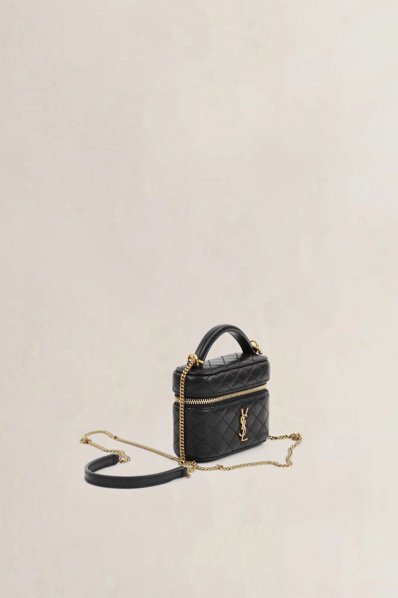 Black Gaby  Micro Vanity Crossbody Bag