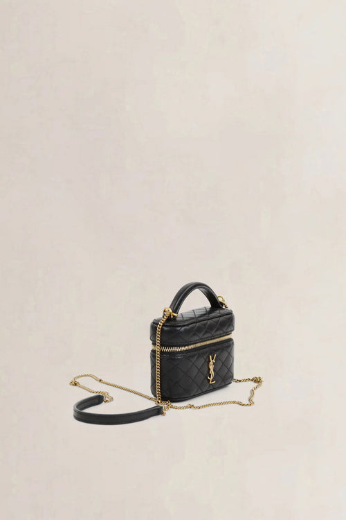 Black Gaby  Micro Vanity Crossbody Bag