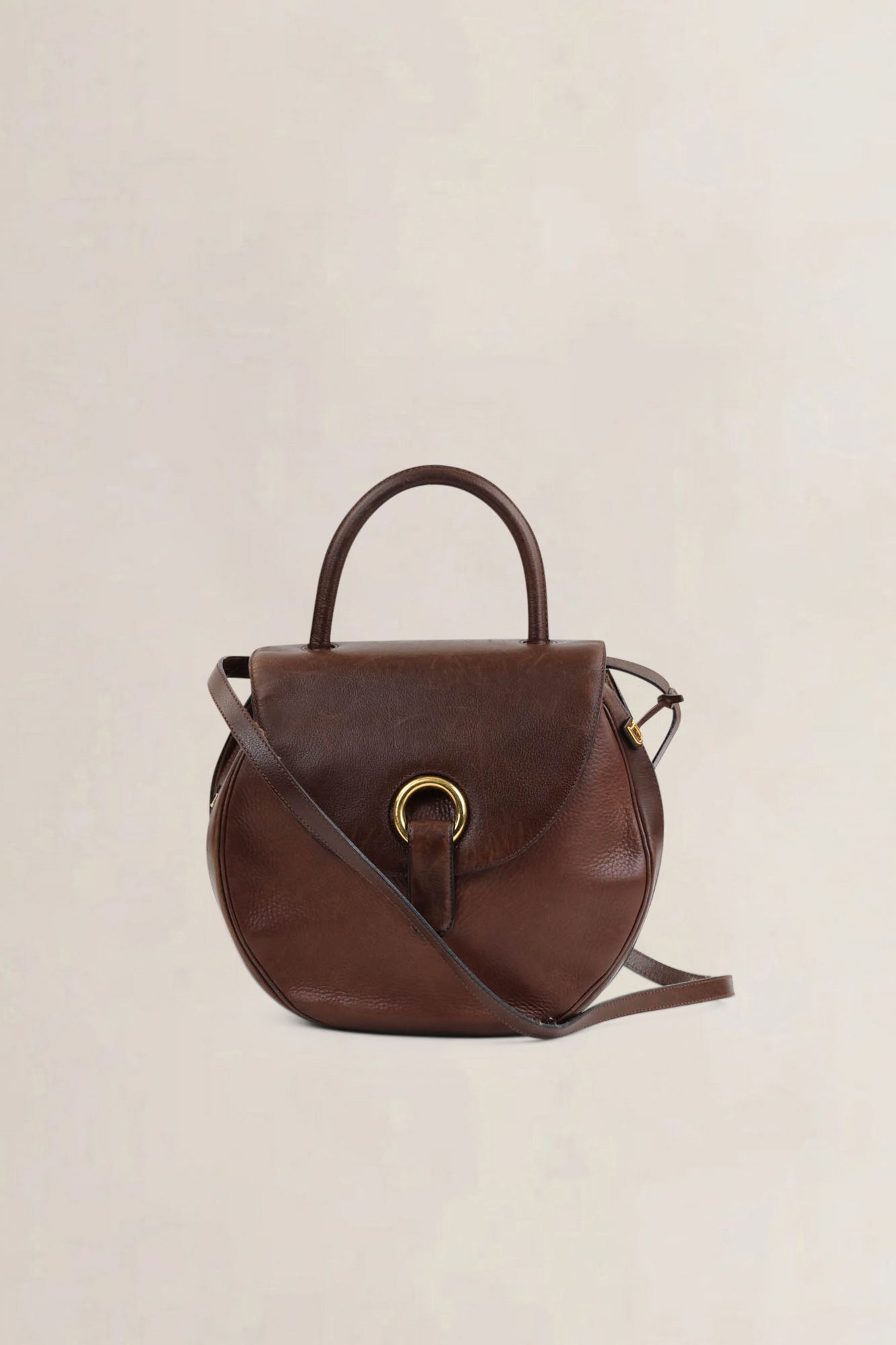 Delvaux Brown Leather Crossbody Bag