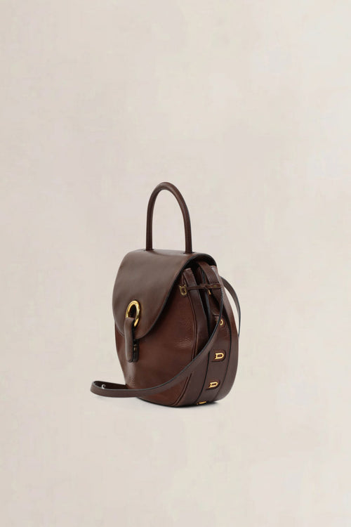Delvaux Brown Leather Crossbody Bag