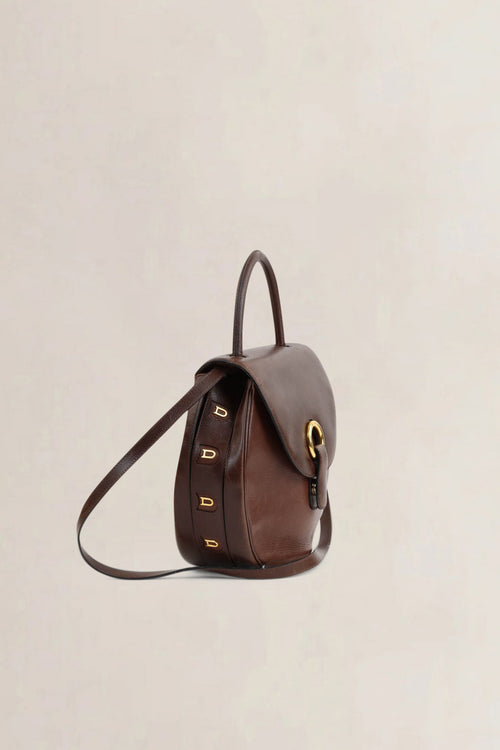 Delvaux Brown Leather Crossbody Bag