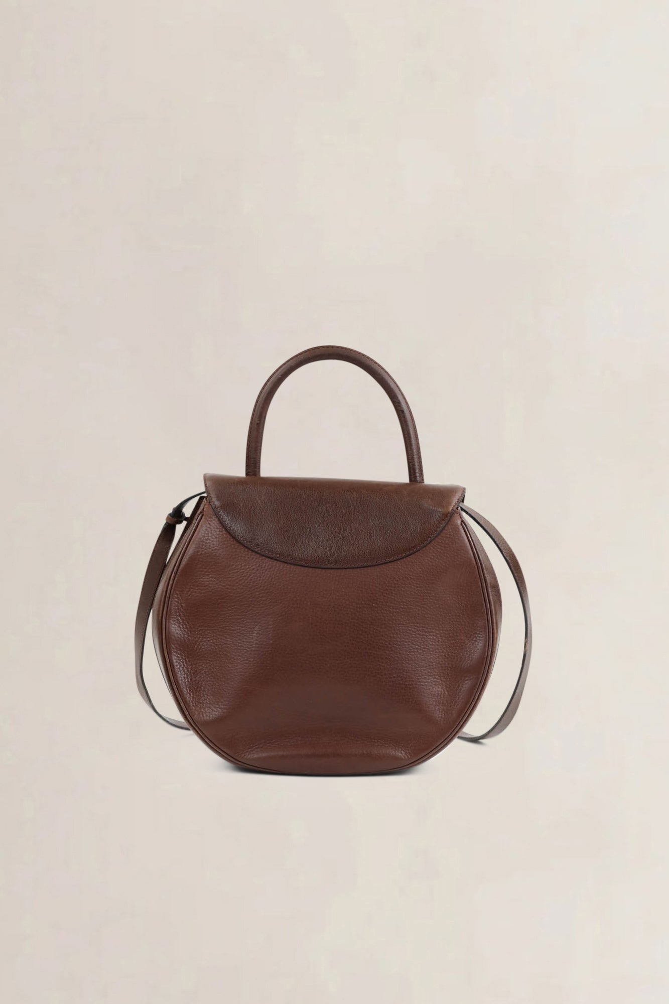 Delvaux Brown Leather Crossbody Bag
