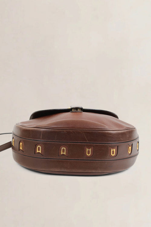 Delvaux Brown Leather Crossbody Bag