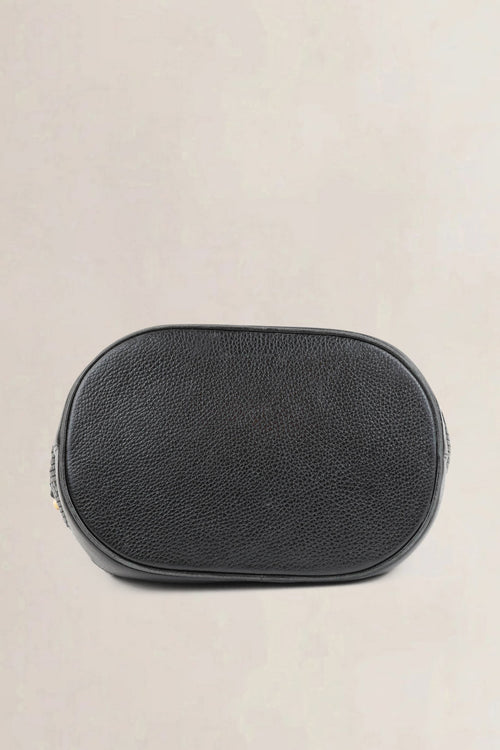 Delvaux Black Toile De Cuir Shoulder Bag