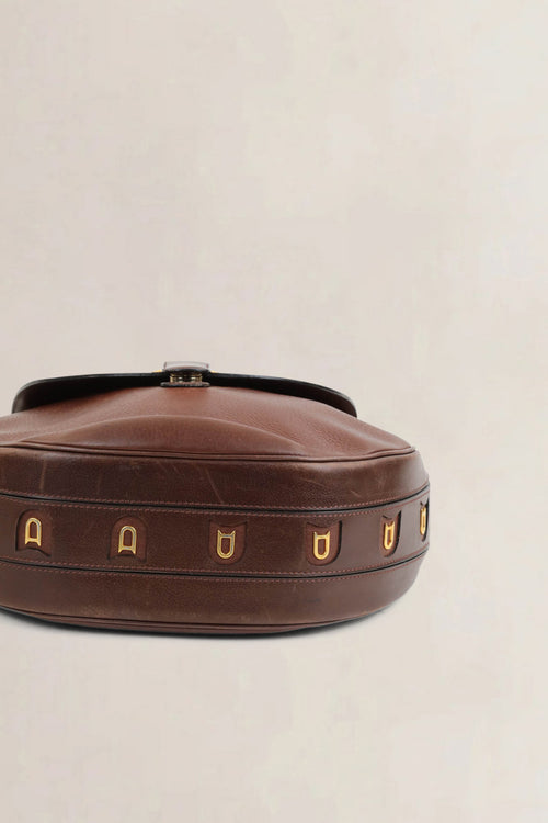 Delvaux Brown Leather Crossbody Bag